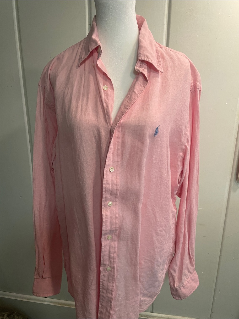 Ralph Lauren Light Pink Button-Down Oxford Shirt